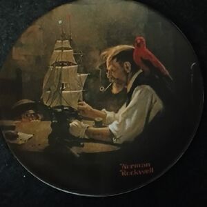 Norman Rockwell Collector Plate In The Heritage Collection "The Shipbuilder"